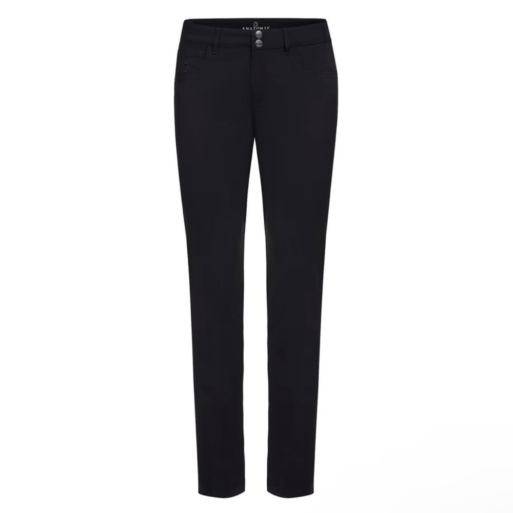 Anatomie Luisa Skinny Jean Pants Black S Travel Casual Golf Stretch NEW